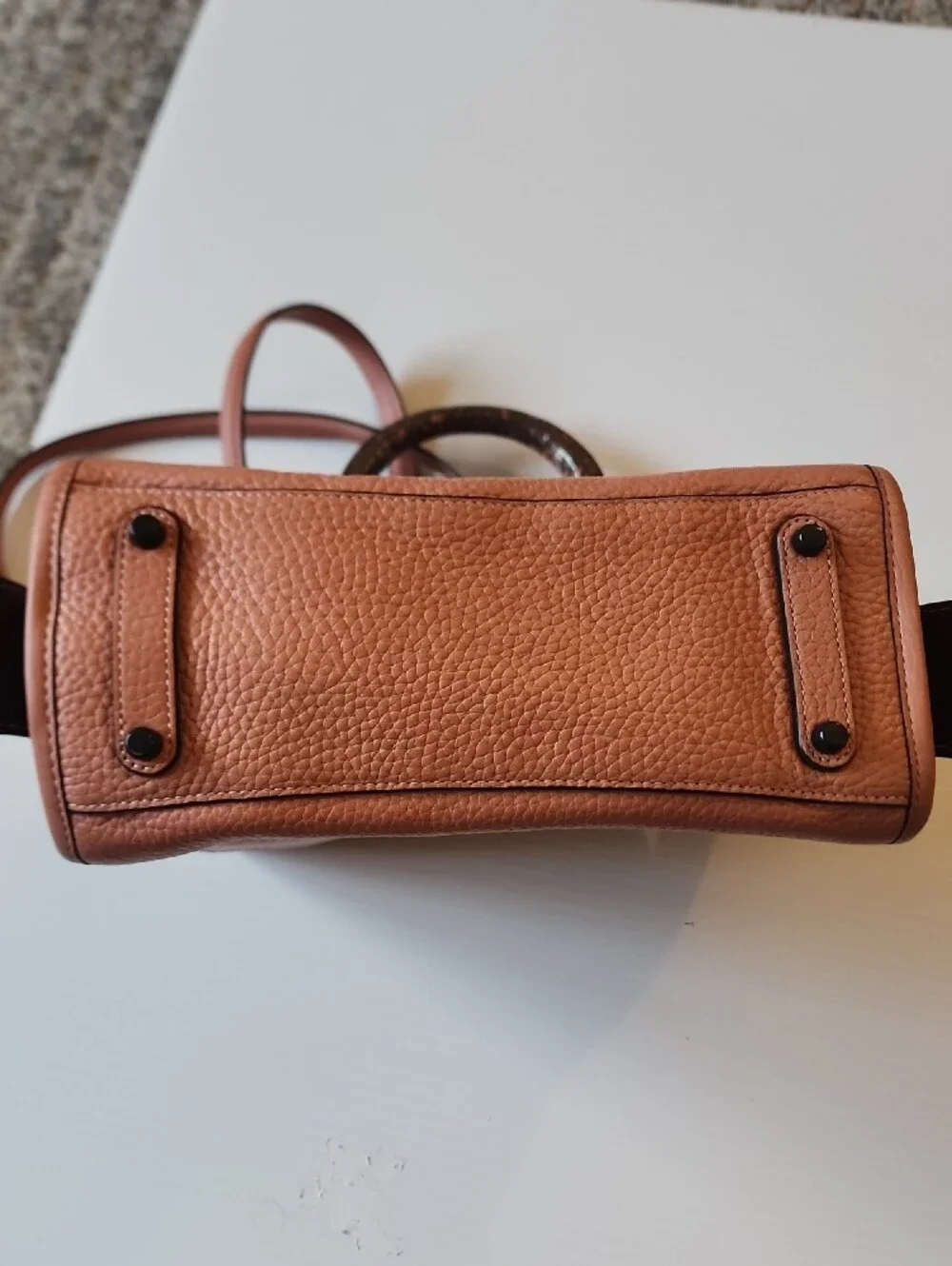 Coach 1941 Rogue 25  In Melon. Pebbled Leather with Genuine Snakeskin Handles.